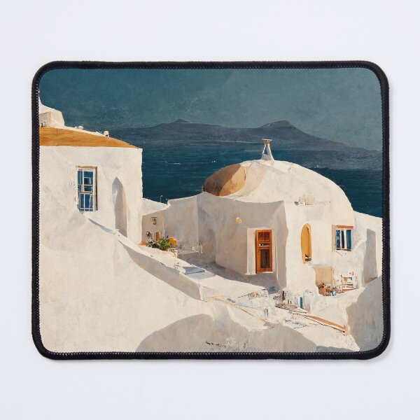 Item preview, Santorini style - Greek Island Illustration designed and sold by alxndraai.