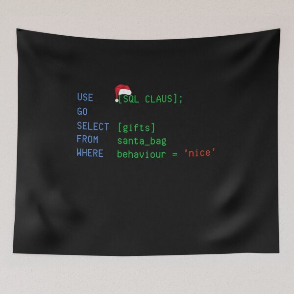 Item preview, Cool Funny Christmas Programmer Design...SQL Claus designed and sold by laiwole.