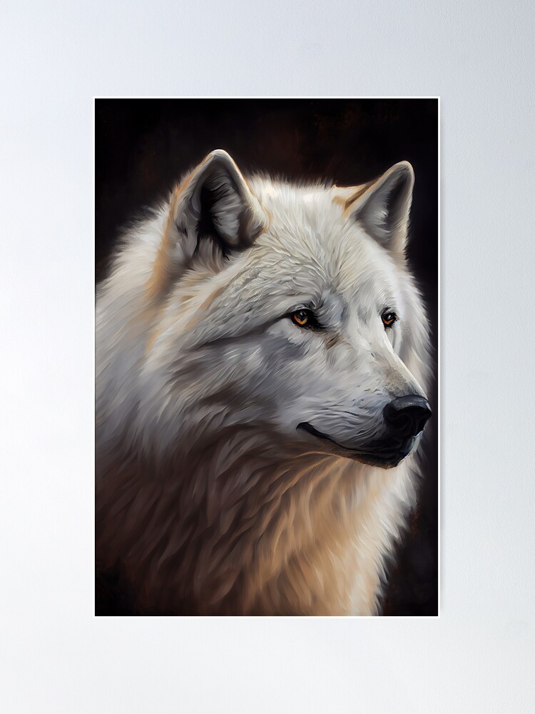 Arctic Fox - Watercolor Paint Poster for Sale by ABArtByAlexST