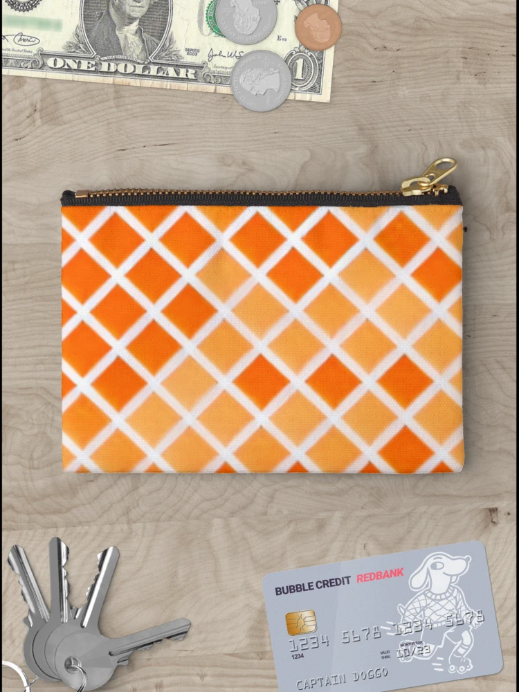 Thumbnail 3 of 4, Zipper Pouch, Orange Color Triangular pattern designed and sold by Gamicnum.