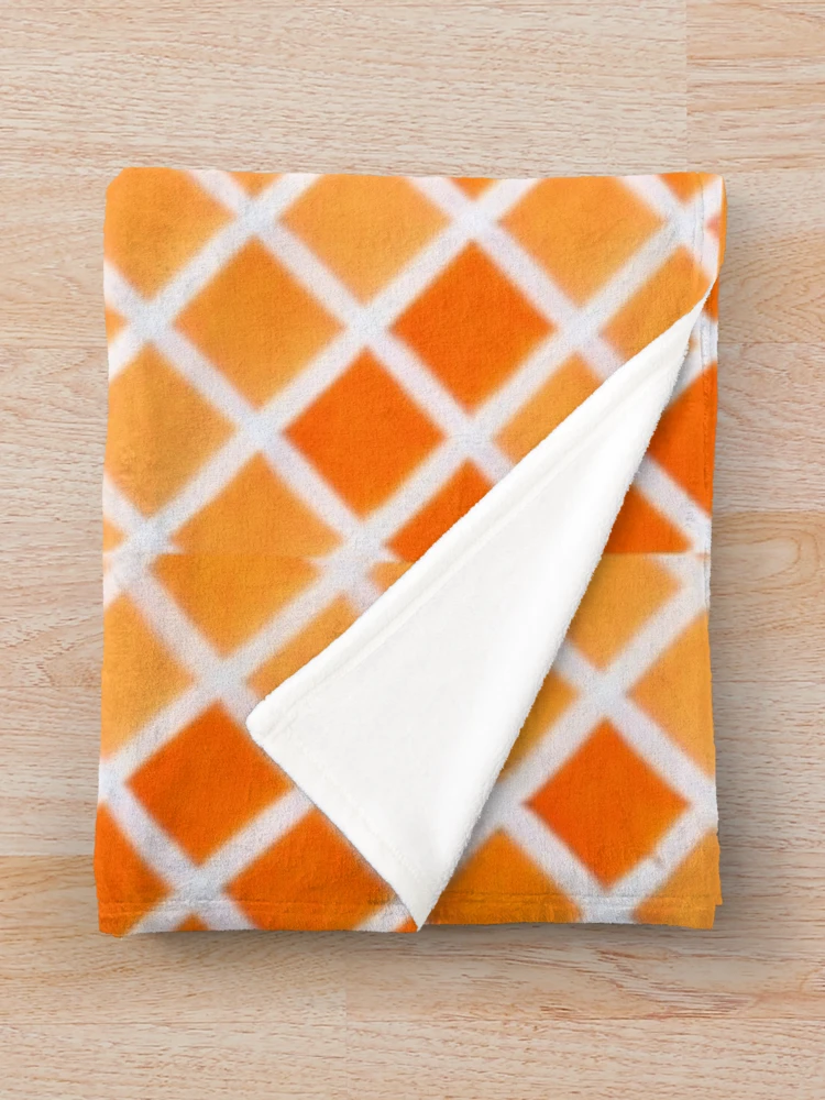 Thumbnail 3 of 6, Throw Blanket, Orange Color Triangular pattern designed and sold by Gamicnum.