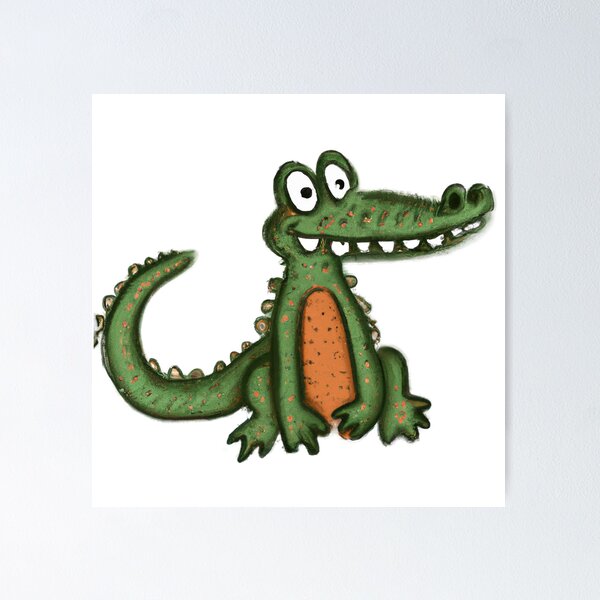 Artikel-Vorschau von Cute Aligator Drawing, designt und verkauft von WeHeartAnimals.