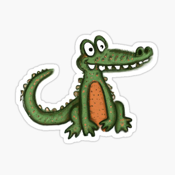 Artikel-Vorschau von Cute Aligator Drawing, designt und verkauft von WeHeartAnimals.
