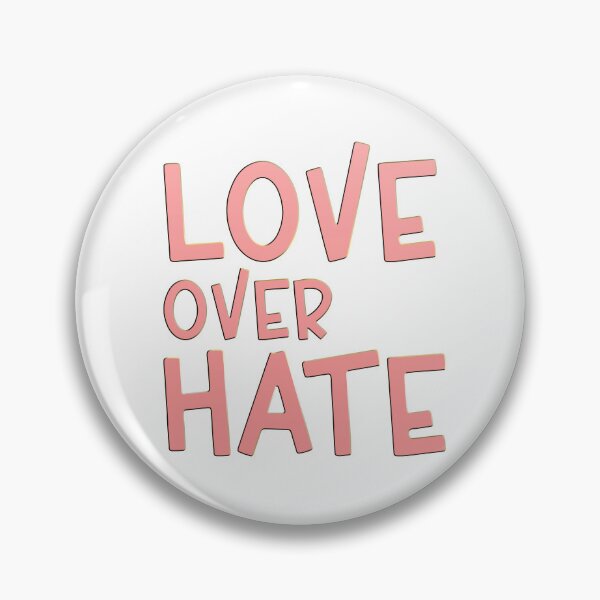 Item preview, Love Over Hate Pastel Pink Sans Serif Typography Inspirational Quote designed and sold by Cawaiico.