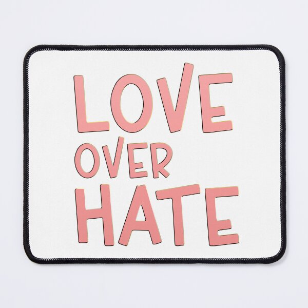 Item preview, Love Over Hate Pastel Pink Sans Serif Typography Inspirational Quote designed and sold by Cawaiico.