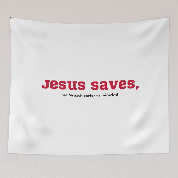 Item preview, Jesus Saves, Mrazek Miracles! designed and sold by BradburyWorx.