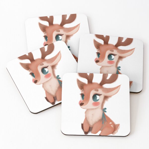 Item preview, Cute Raindeer Drawing designed and sold by WeHeartAnimals.