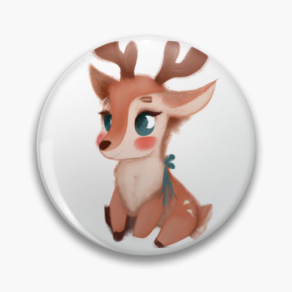 Item preview, Cute Raindeer Drawing designed and sold by WeHeartAnimals.