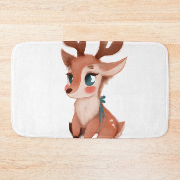 Item preview, Cute Raindeer Drawing designed and sold by WeHeartAnimals.