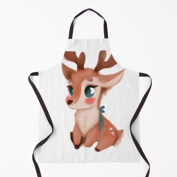 Item preview, Cute Raindeer Drawing designed and sold by WeHeartAnimals.