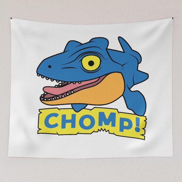 Aperçu de l'œuvre Chomp ! - Kids Mosasaurus Dinosaur Baby Jurassic Youth créée et vendue par MarkFiveDesign.
