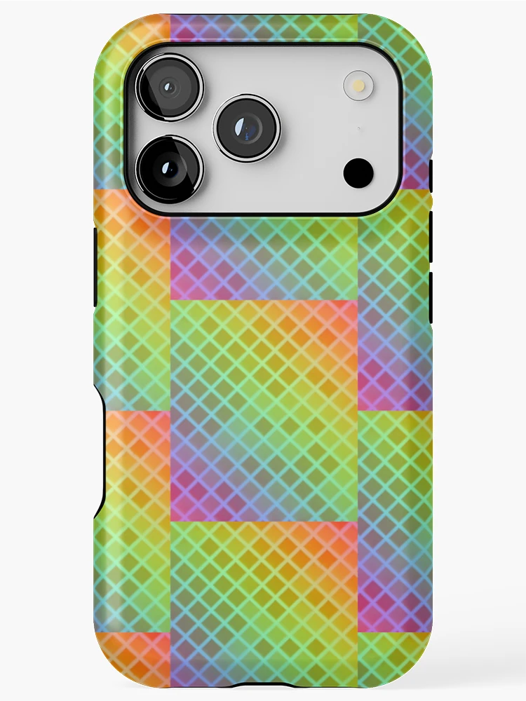 Thumbnail 1 of 4, iPhone Case, Multi Color Triangular pattern designed and sold by Gamicnum.