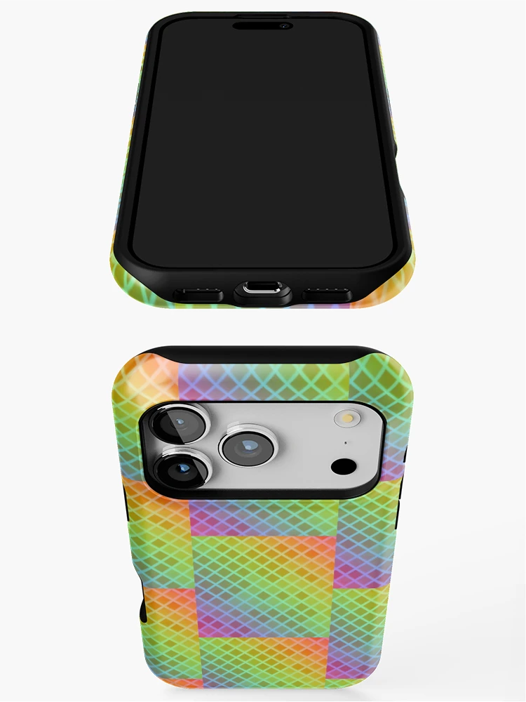 Thumbnail 3 of 4, iPhone Case, Multi Color Triangular pattern designed and sold by Gamicnum.