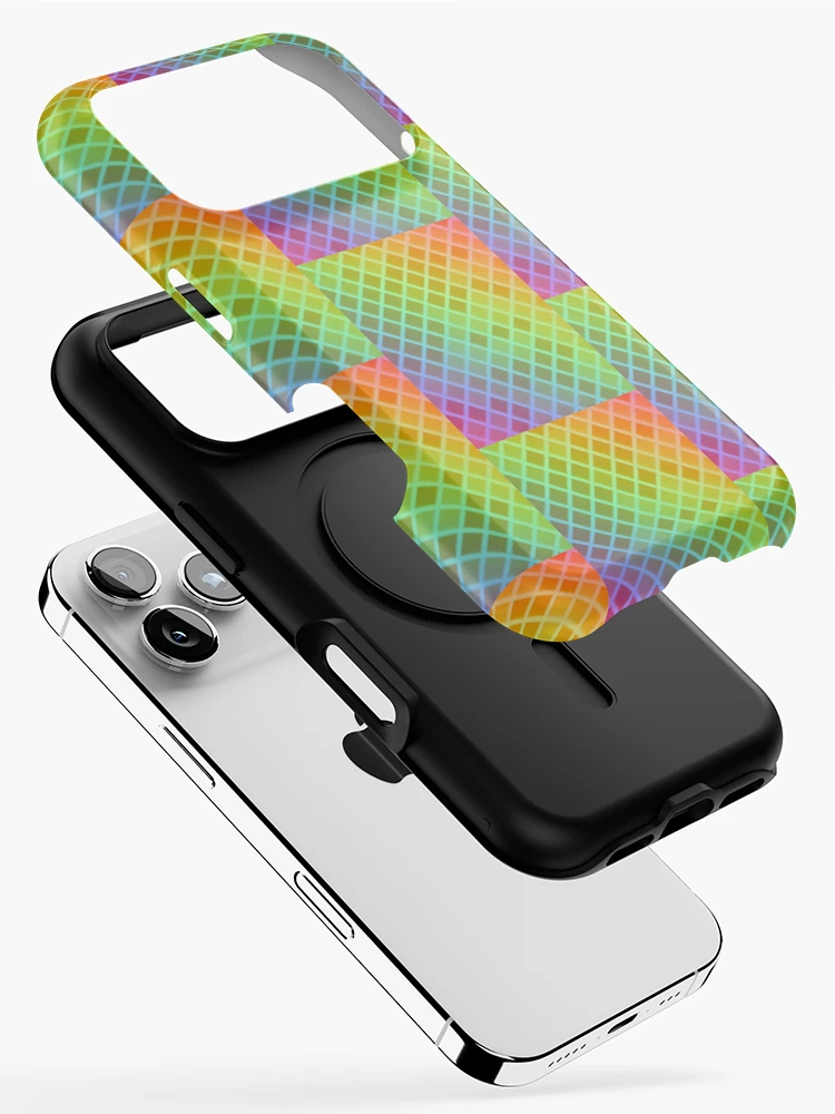 Thumbnail 2 of 4, iPhone Case, Multi Color Triangular pattern designed and sold by Gamicnum.
