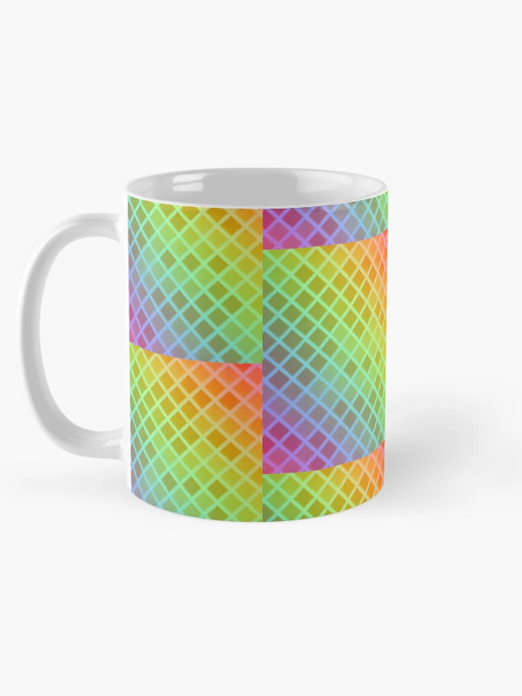 Thumbnail 5 of 6, Coffee Mug, Multi Color Triangular pattern designed and sold by Gamicnum.