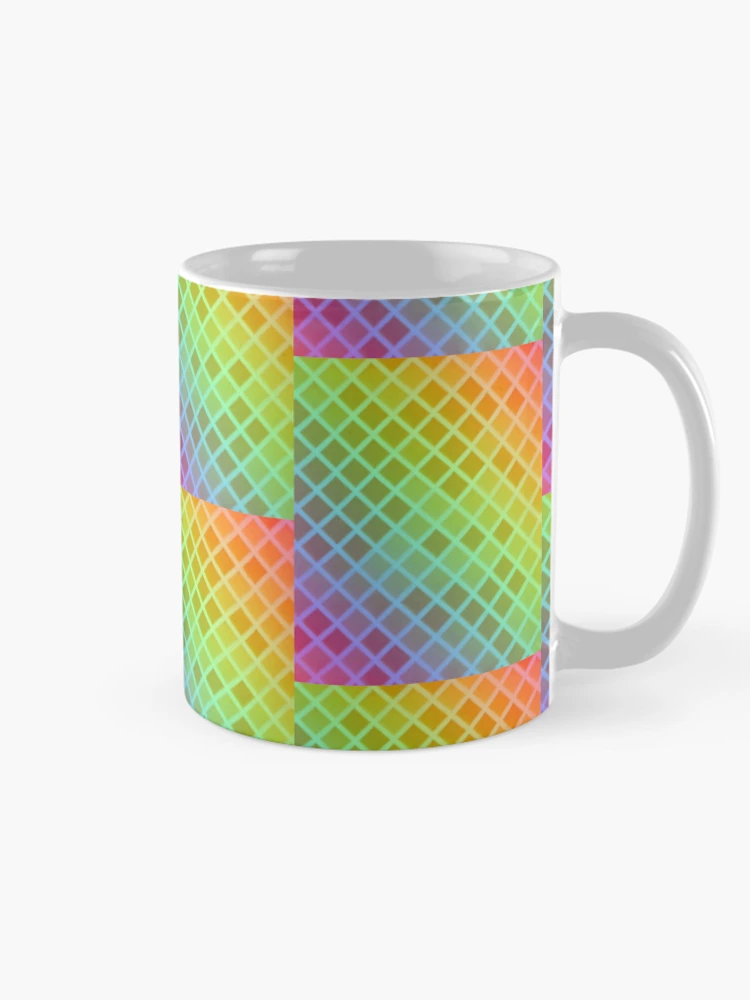 Thumbnail 3 of 6, Coffee Mug, Multi Color Triangular pattern designed and sold by Gamicnum.