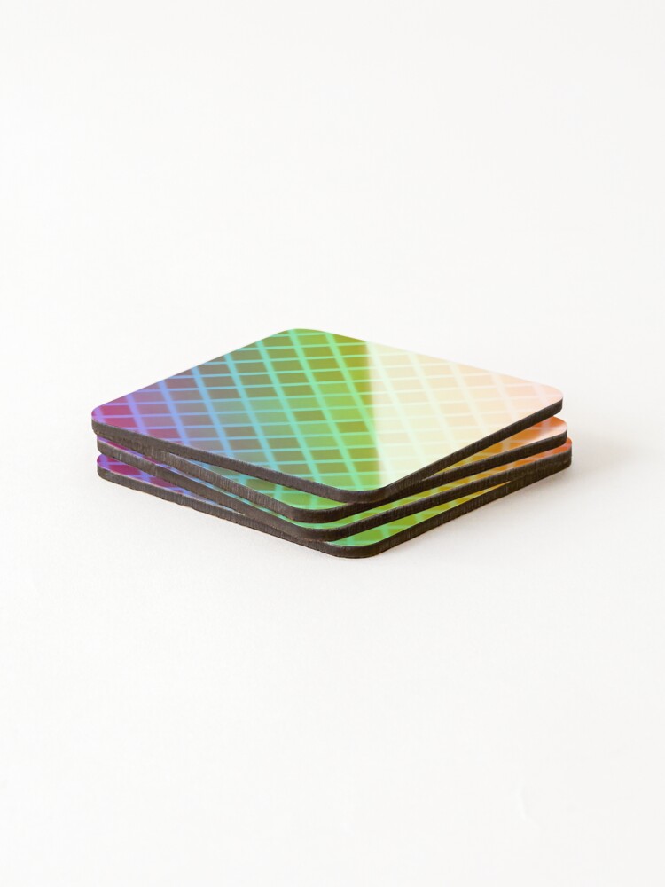 Thumbnail 4 of 5, Coasters (Set of 4), Multi Color Triangular pattern designed and sold by Gamicnum.