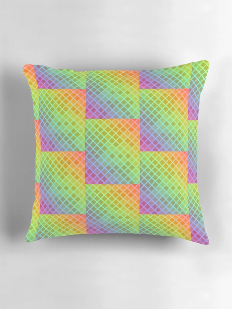 Thumbnail 3 of 4, Pillow, Multi Color Triangular pattern designed and sold by Gamicnum.