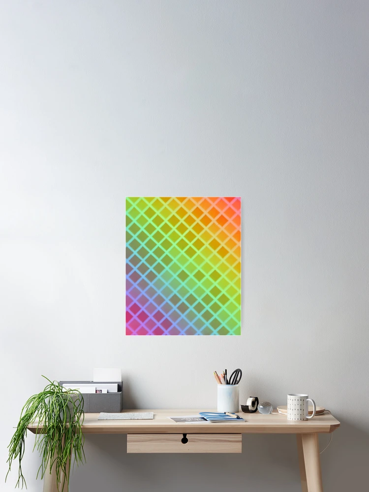 Thumbnail 2 of 3, Poster, Multi Color Triangular pattern designed and sold by Gamicnum.