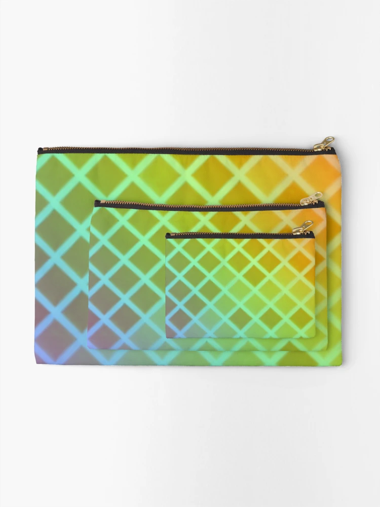Thumbnail 2 of 4, Zipper Pouch, Multi Color Triangular pattern designed and sold by Gamicnum.