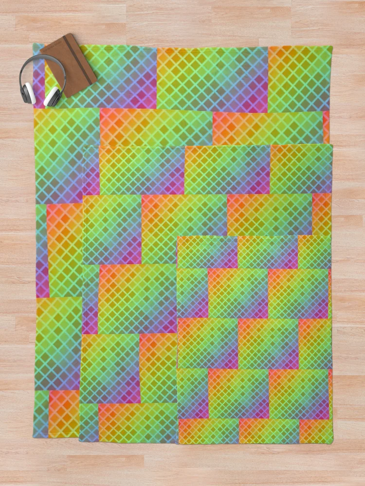 Thumbnail 5 of 6, Throw Blanket, Multi Color Triangular pattern designed and sold by Gamicnum.