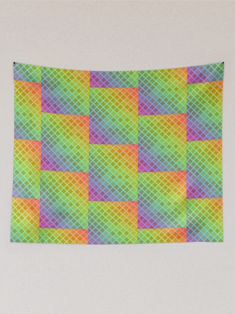 Thumbnail 2 of 3, Tapestry, Multi Color Triangular pattern designed and sold by Gamicnum.