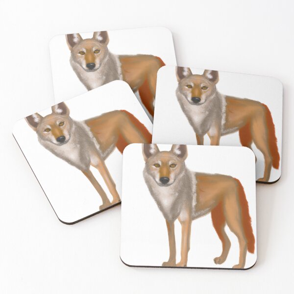 Item preview, Cute Coyote Drawing designed and sold by WeHeartAnimals.