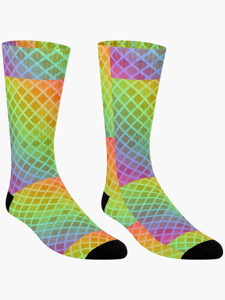 Thumbnail 3 of 5, Socks, Multi Color Triangular pattern designed and sold by Gamicnum.