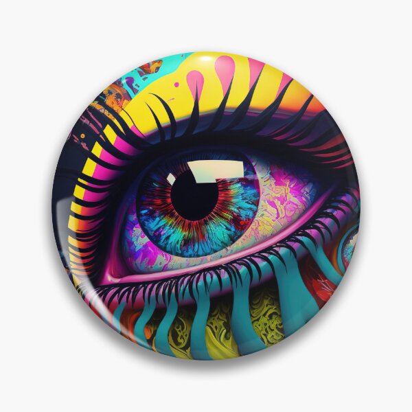 Item preview, Colourful Psychedelic Eye designed and sold by Definitelycole.