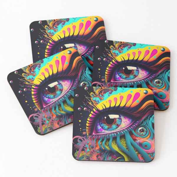 Item preview, Colourful Psychedelic Eye designed and sold by Definitelycole.