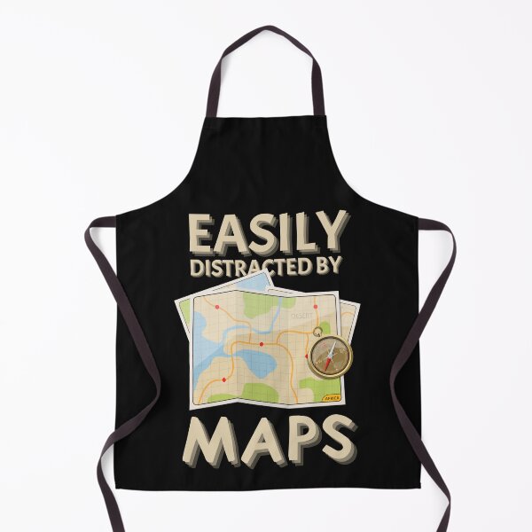 Item preview, Funny Geography Teacher - Easily Distracted by Maps designed and sold by laiwole.