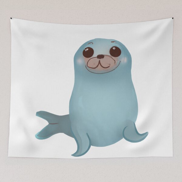 Item preview, Cute Seal Drawing designed and sold by WeHeartAnimals.