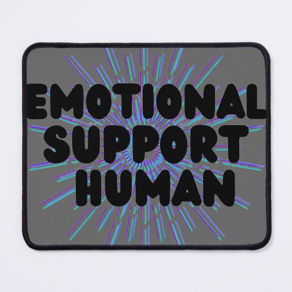 Item preview, Emotional support human purple, teal, blue designed and sold by system51.