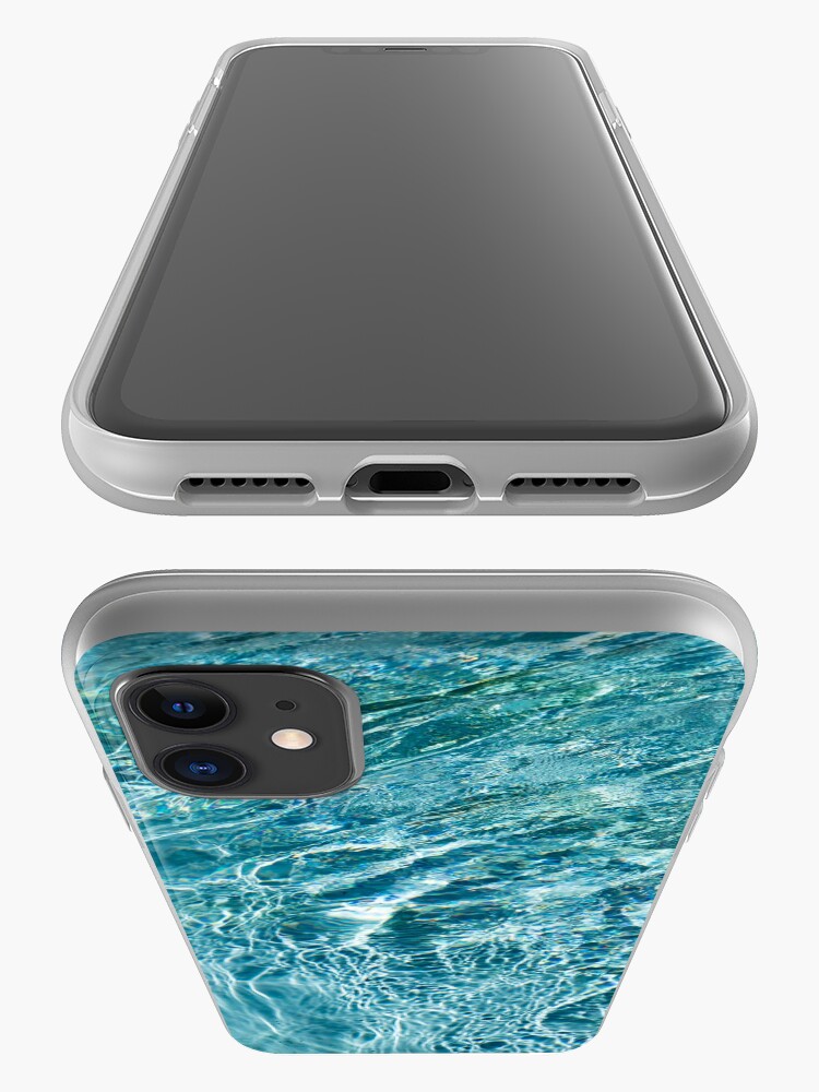 Alternate view of Aquamarine and Turquoise Rainbows - Gems in a Fountain - Horizontal iPhone Case & Cover