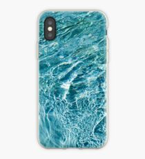 Aquamarine and Turquoise Rainbows - Gems in a Fountain - Horizontal iPhone Case