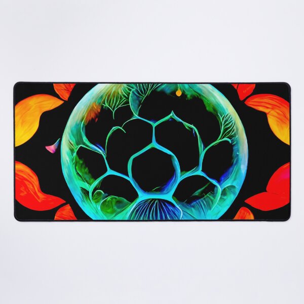 Item preview, The Honeycomb Flower Mandala - spiritual art spiritual artwork spirituality wellness well-being bee sacred geometry designed and sold by LvSoulCreations.