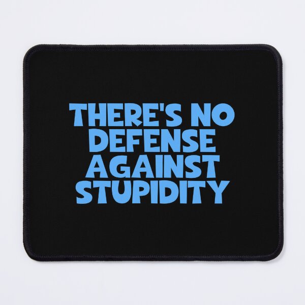 Item preview, There's No Defense Against Stupidity - Friedrich Nietzsche Quotes designed and sold by JourneyCreative.