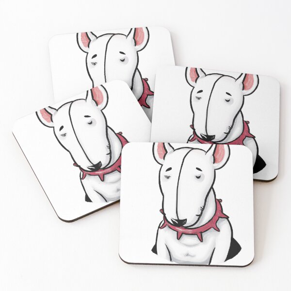 Item preview, Cute Bull Terrier Drawing designed and sold by WeHeartAnimals.