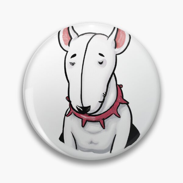 Item preview, Cute Bull Terrier Drawing designed and sold by WeHeartAnimals.