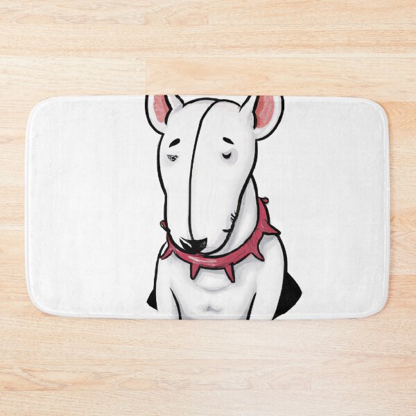 Item preview, Cute Bull Terrier Drawing designed and sold by WeHeartAnimals.
