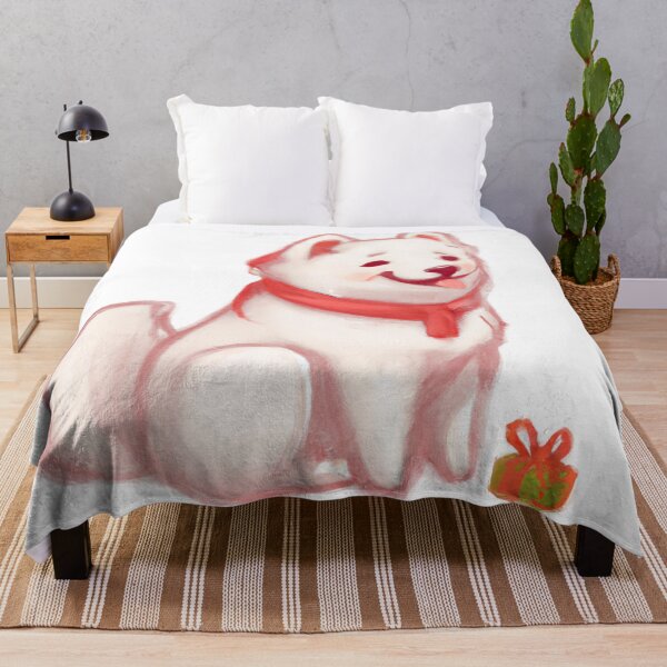 Item preview, Cute Samoyed Drawing designed and sold by WeHeartAnimals.