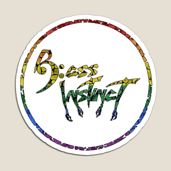 Item preview, Bass Instinct Logo - Rainbow Stone designed and sold by BassInstinct.