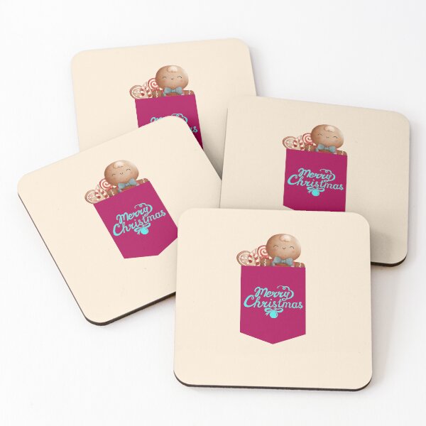 Item preview, Cute Christmas gingerbread man in pocket designed and sold by GoldenVibesX.