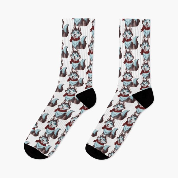 Item preview, Cute Siberian Husky Drawing designed and sold by WeHeartAnimals.