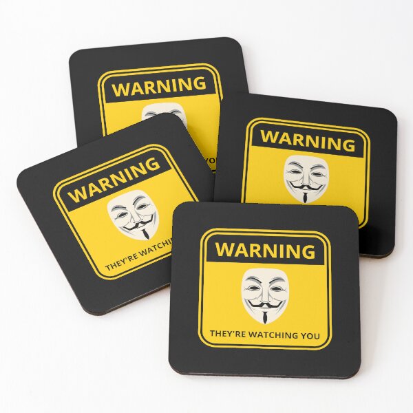 Item preview, Hacker Anonymous THEY ARE WATCHING YOU! designed and sold by TheContactor.