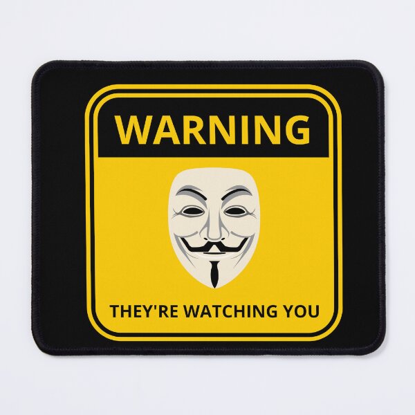 Item preview, Hacker Anonymous THEY ARE WATCHING YOU! designed and sold by TheContactor.