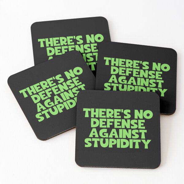 Item preview, There's No Defense Against Stupidity - Friedrich Nietzsche Quotes designed and sold by JourneyCreative.