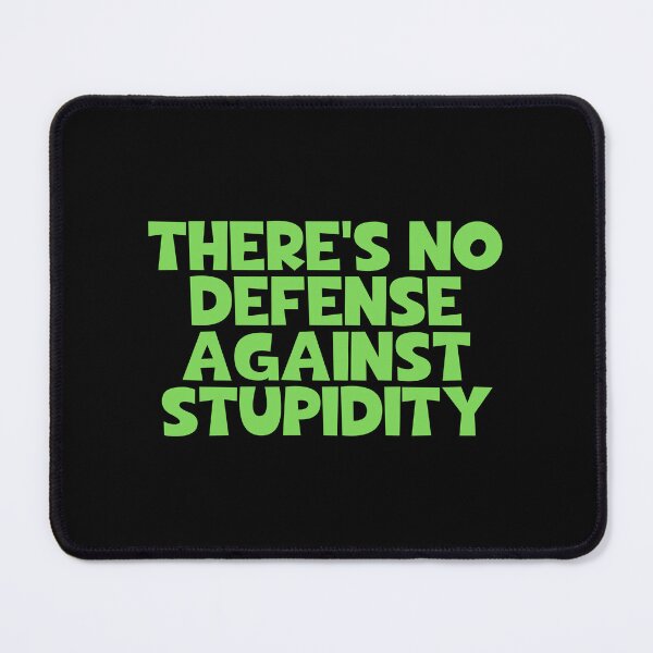 Item preview, There's No Defense Against Stupidity - Friedrich Nietzsche Quotes designed and sold by JourneyCreative.