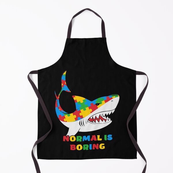 Item preview, Normal Is Boring Autism Shark designed and sold by RockBeeDesigns.