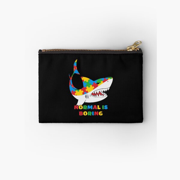 Item preview, Normal Is Boring Autism Shark designed and sold by RockBeeDesigns.